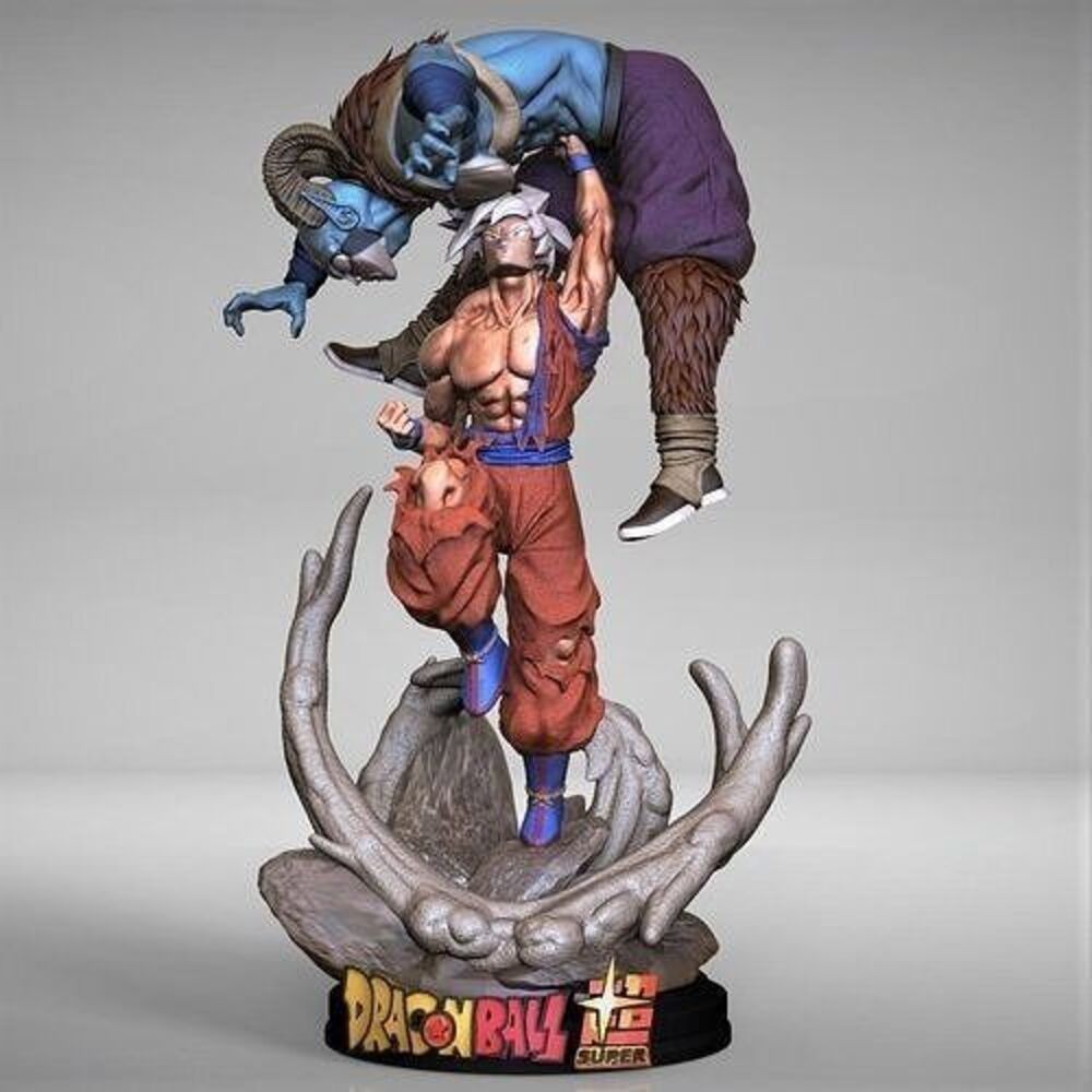 DBZ Goku vs Moro custom figure resin. 25 cm